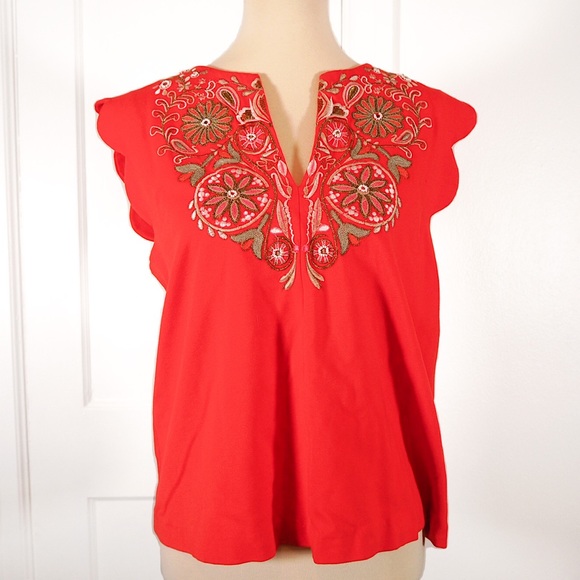 Anthropologie Tops - ANTHRO Embroidered Blouse